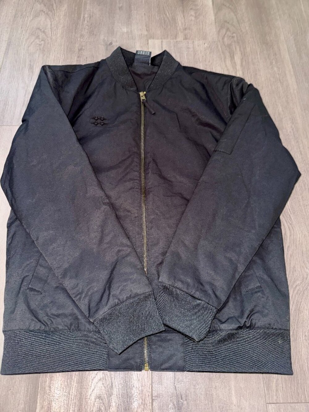 🖤 NWOT True Classic Men's Water Resistant Bomber Jacket ✈️ Size Large - Picture 4 of 16